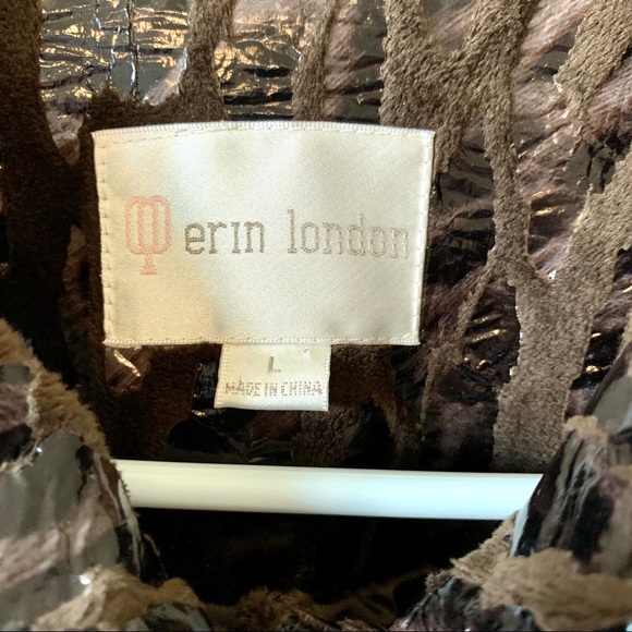 ERIN LONDON Faux Fur Leopard Print Jacket—SZ. Lg - Picture 8 of 15